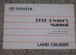 1992 Toyota Land Cruiser Owner's Manual