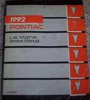 1992 Pontiac LeMans Service Manual