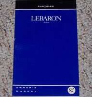 1992 Chrysler Lebaron Sedan Owner's Manual