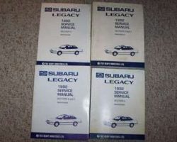 1992 Subaru Legacy Owner's Manual