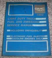 1992 GMC Light Duty Truck Fuel & Emissions Including Driveablity Service Manual