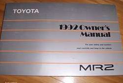1992 Toyota MR2 Owner's Manual