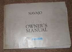 1992 Mazda Navajo Owner's Manual