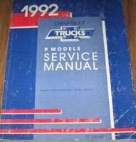 1992 Chevrolet P Models Service Manual
