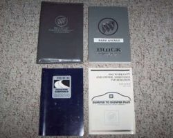 1992 Buick Park Avenue Owner's Manual Set
