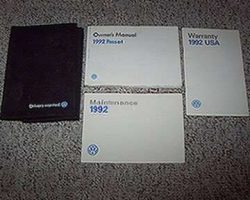 1992 Volkswagen Passat Owner's Manual Set