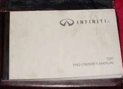 1992 Infiniti Q45 Owner's Manual