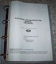 1992 Land Rover Range Rover Electrical Troubleshooting Manual