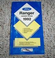 1992 Ford Ranger Owner's Manual