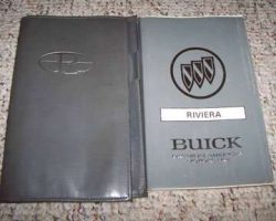 1992 Buick Riviera Owner's Manual Set