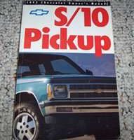 1992 Chevrolet S-10 Owner's Manual