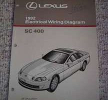1992 Lexus SC400 Electrical Wiring Diagram Manual
