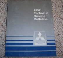 1992 Mitsubishi Diamante Technical Service Bulletins Manual