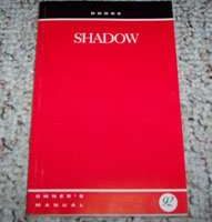 1992 Dodge Shadow Owner's Manual