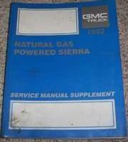1992 GMC Sierra Natural Gas Powered Service Manual Supplement
