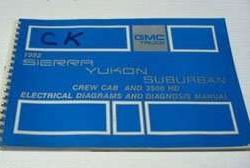 1992 GMC Sierra, Yukon & Suburban Electrical Wiring Diagrams & Diagnosis Manual