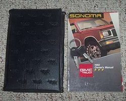 1992 GMC Sonoma Owner's Manual Set