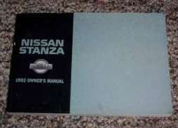 1992 Nissan Stanza Owner's Manual