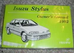 1992 Isuzu Stylus Owner's Manual