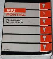 1992 Pontiac Sunbird Service Manual