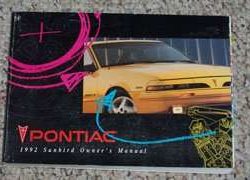 1992 Pontiac Sunbird Owner's Manual