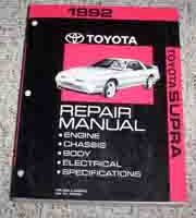 1992 Toyota Supra Service Repair Manual