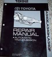 1992 Toyota Supra, Cressida, Truck & 4Runner A340E, A340H, A340F Automatic Transmission Service Repair Manual