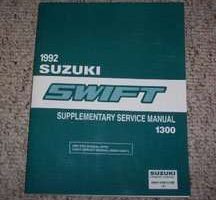 1992 Suzuki Swift 1300 Service Manual Supplement