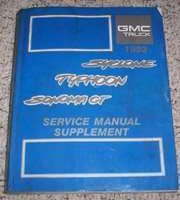 1992 GMC Syclone, Typhoon & Sonoma GT Service Manual Supplement
