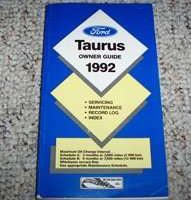 1992 Ford Taurus Owner's Manual