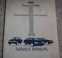 1992 Ford Taurus Service Manual
