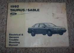 1992 Mercury Sable Electrical & Vacuum Troubleshooting Manual