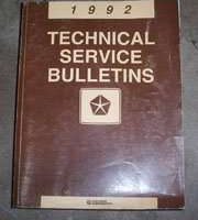 1992 Dodge Ram 50 Technical Service Bulletin Manual