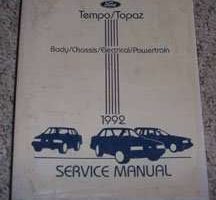 1992 Mercury Topaz Service Manual