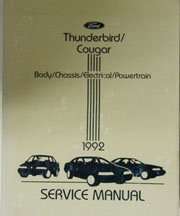 1992 Mercury Cougar Service Manual