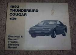 1992 Ford Thunderbird Electrical Wiring Diagrams Troubleshooting Manual