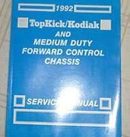 1992 GMC Topkick & Forward Control Chassis Medium Duty Truck Service Manual