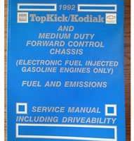 1992 Chevrolet Kodiak & Forward Control Chassis Medium Duty Truck Fuel & Emissions Service Manual