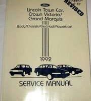 1992 Lincoln Town Car Service Manual