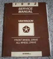 1992 Chrysler Town & Country Service Manual