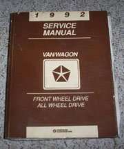 1992 Plymouth Voyager Service Manual