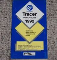 1992 Mercury Tracer Owner's Manual