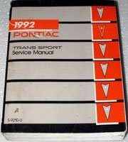 1992 Pontiac Trans Sport Service Manual