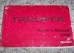 1992 Isuzu Trooper Owner's Manual