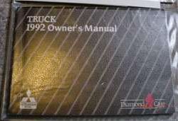 1992 Mitsubishi Truck Owner's Manual