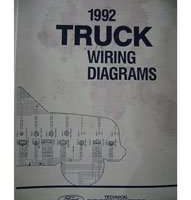 1992 Ford F-Super Duty Truck Large Format Wiring Diagrams Manual