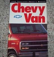 1992 Chevrolet Van Owner's Manual