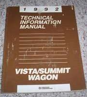 1992 Eagle Vista & Summit Wagon Technical Information Manual