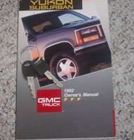 1992 GMC Yukon & Suburban Owner's Manual