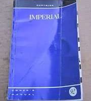 1992 Chrysler Imperial Owner's Manual